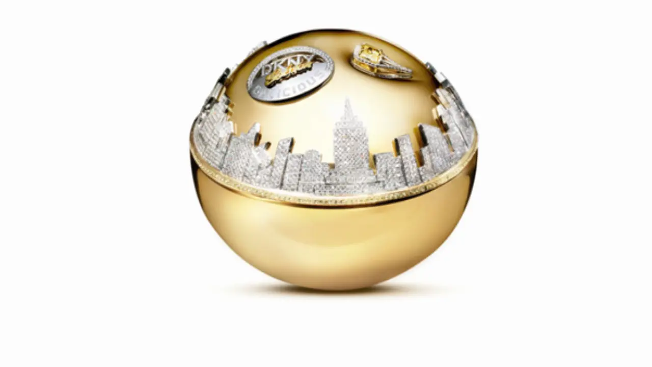DKNY Golden Delicious Million Dollar Fragrance Bottle