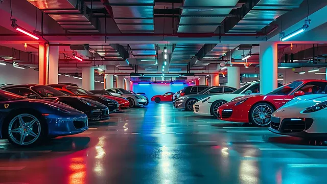 Парковка в торговом центре Dubai Mall