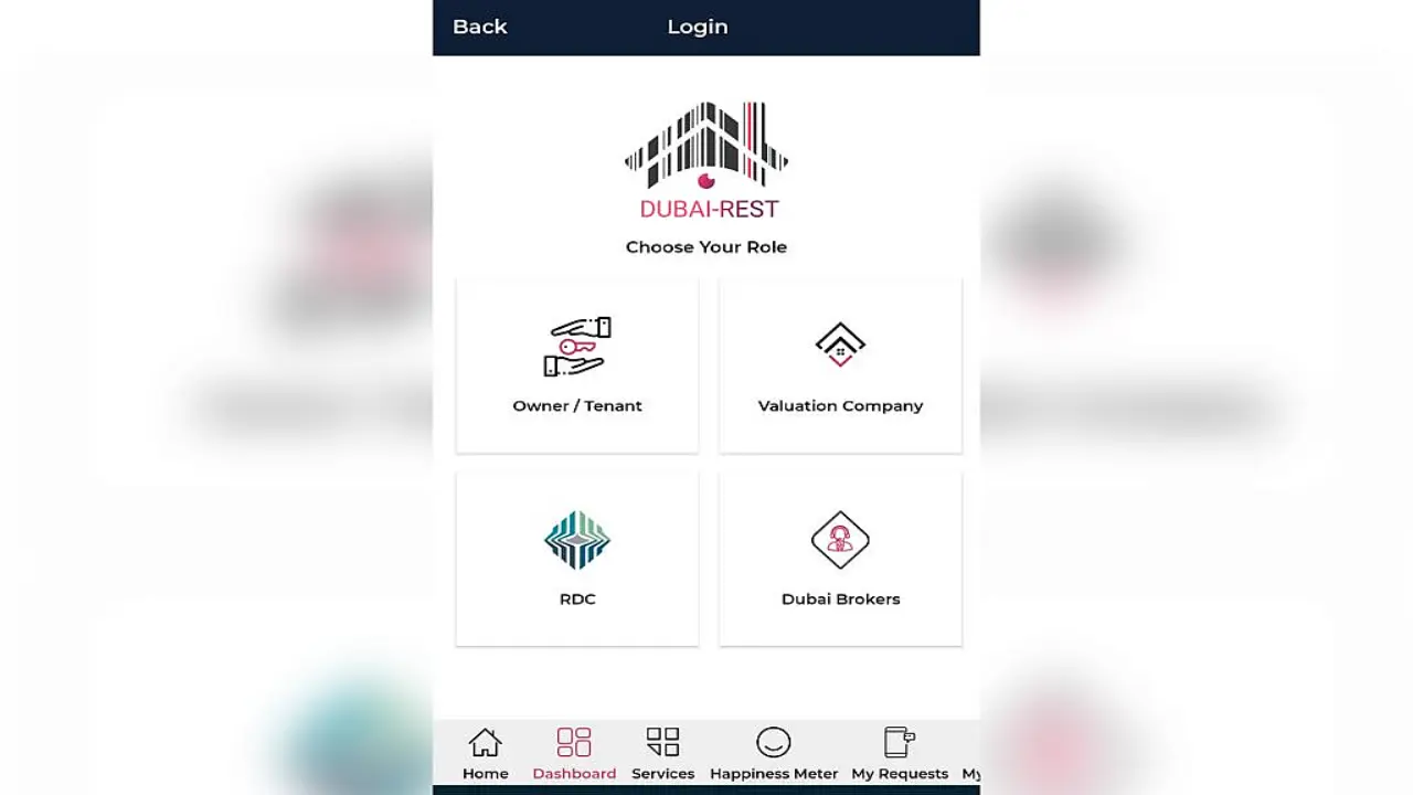 خدمات تطبيق Dubai Rest