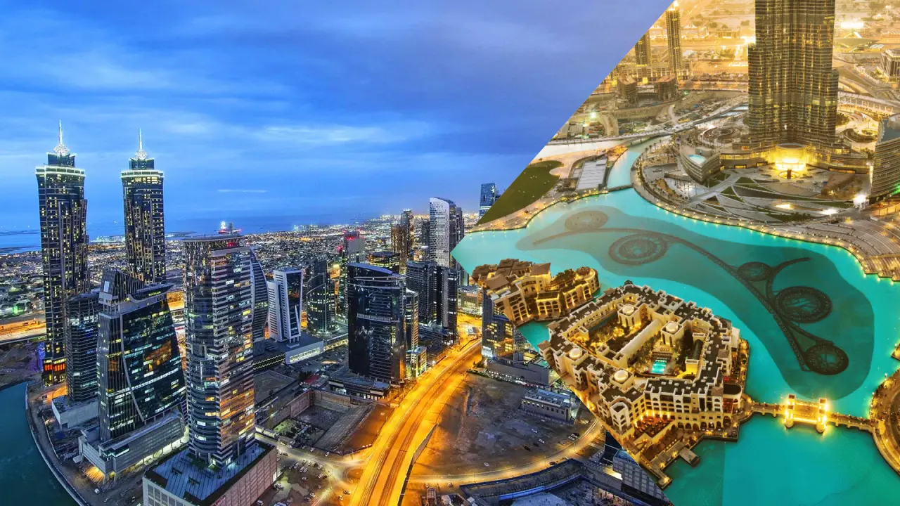 دبي مقابل الخليج التجاري