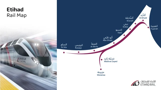 Etihad Rail Map