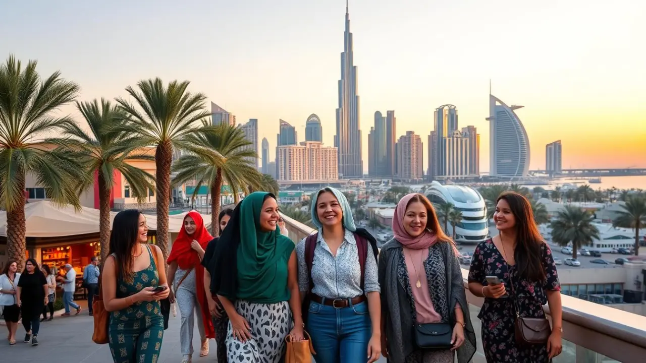 العيش في دبي كامرأة