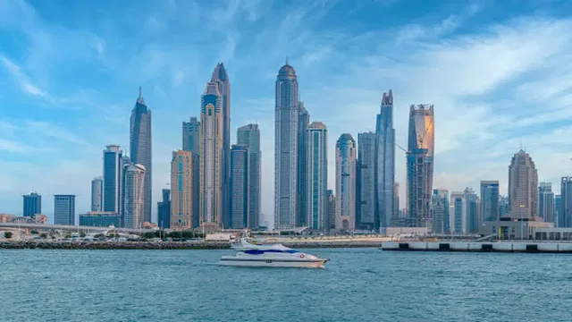 skyline of Dubai Marina