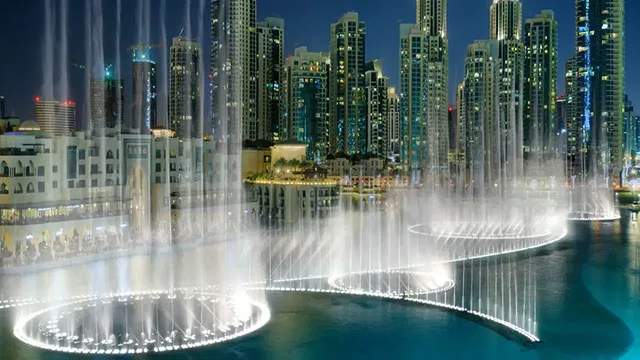 the Dubai Fountain