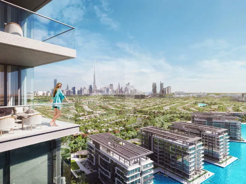 Skyline View 1-Bed Apartment in Lagoon Views, District One gallery 1