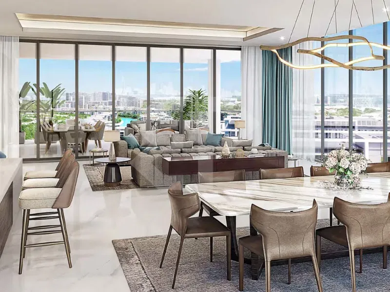 Modern 1-Bedroom Lagoon Views Apartment in District One gallery 9