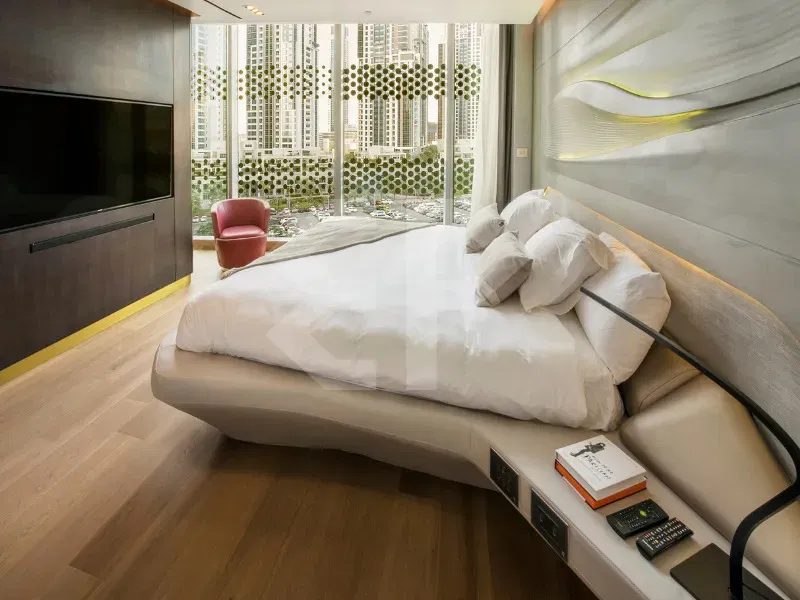 شقة حصرية مكونة من غرفتي نوم للبيع في الخليج التجاري معرض 24