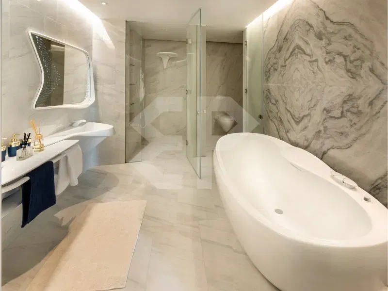 شقة حصرية مكونة من غرفتي نوم للبيع في الخليج التجاري معرض 4