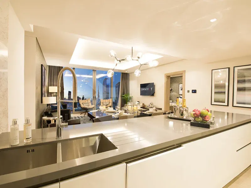 شقة مطلة على برج خليفة في ذا ستيرلينج، الخليج التجاري معرض 33