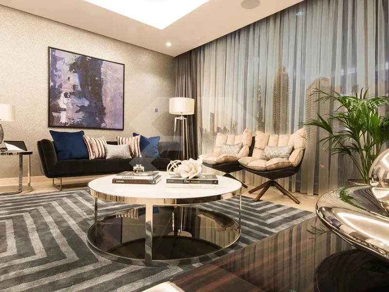 شقة مطلة على برج خليفة في ذا ستيرلينج، الخليج التجاري معرض 27