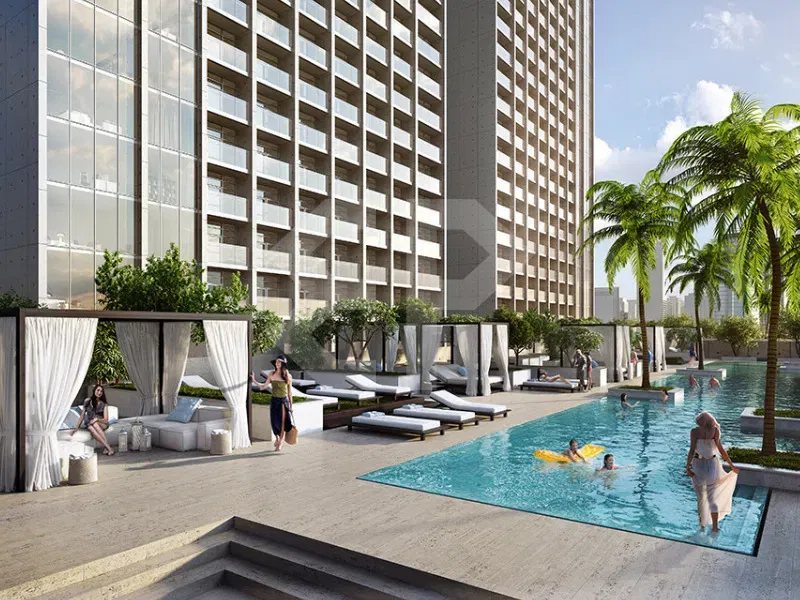 شقة مطلة على برج خليفة في ذا ستيرلينج، الخليج التجاري معرض 1