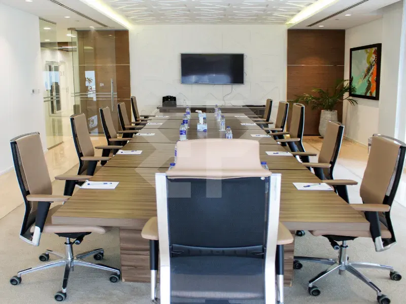 مكتب واسع بمساحة نصف طابق في برج فيجن، الخليج التجاري معرض 15