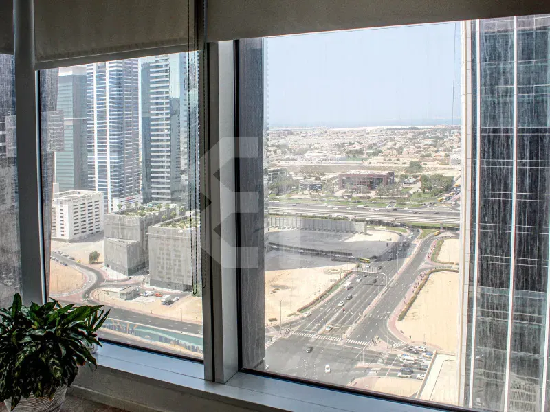مكتب واسع بمساحة نصف طابق في برج فيجن، الخليج التجاري معرض 20