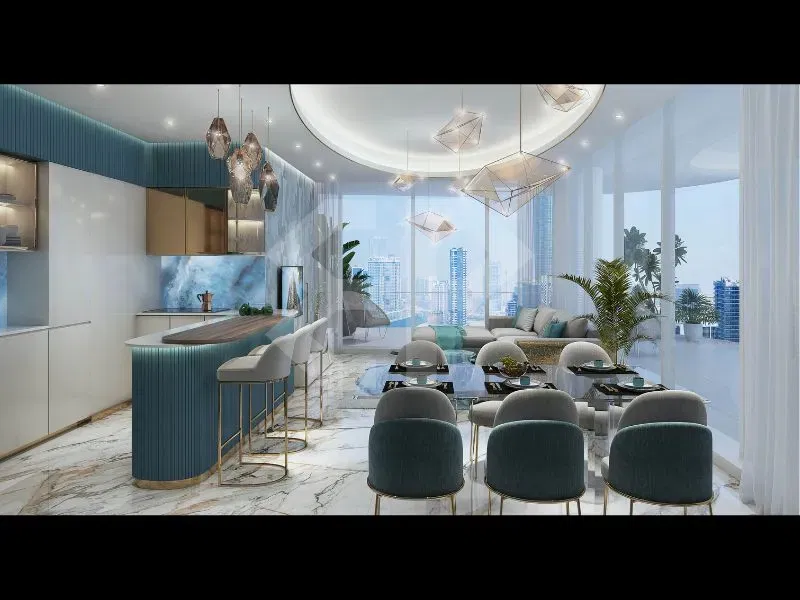 شقة برج شيك على الواجهة البحرية في الخليج التجاري معرض 20