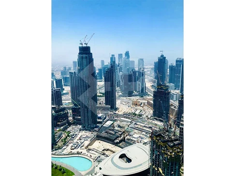 شقة مفروشة بالكامل للإيجار في طابق مرتفع مكونة من غرفتي نوم في برج خليفة، وسط مدينة دبي معرض 2