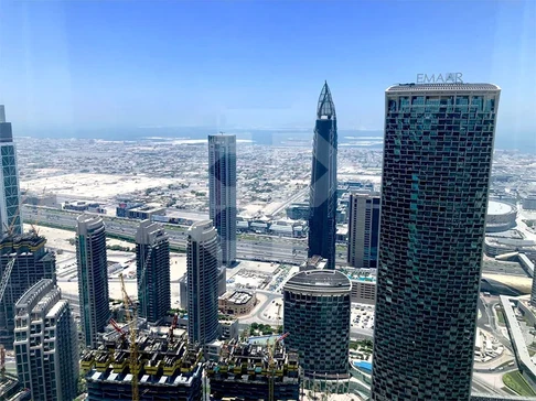 شقة مفروشة بالكامل للإيجار في طابق مرتفع مكونة من غرفتي نوم في برج خليفة، وسط مدينة دبي معرض 10