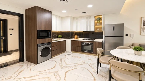 Продается двухкомнатная квартира на высоком этаже в жилом комплексе Petalz 2, International City. галерея 11