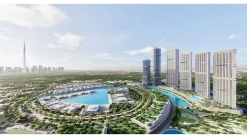 Golf Course View 1-Bedroom Apartment for Sale at 330 Riverside Crescent, Sobha Hartland 2 gallery 1