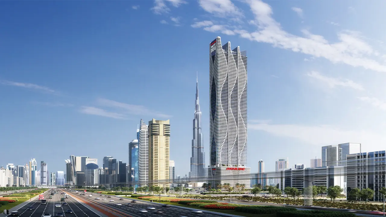 شقة مفروشة بغرفة نوم واحدة مطلة على برج خليفة للبيع في بايز 101، الخليج التجاري معرض 5