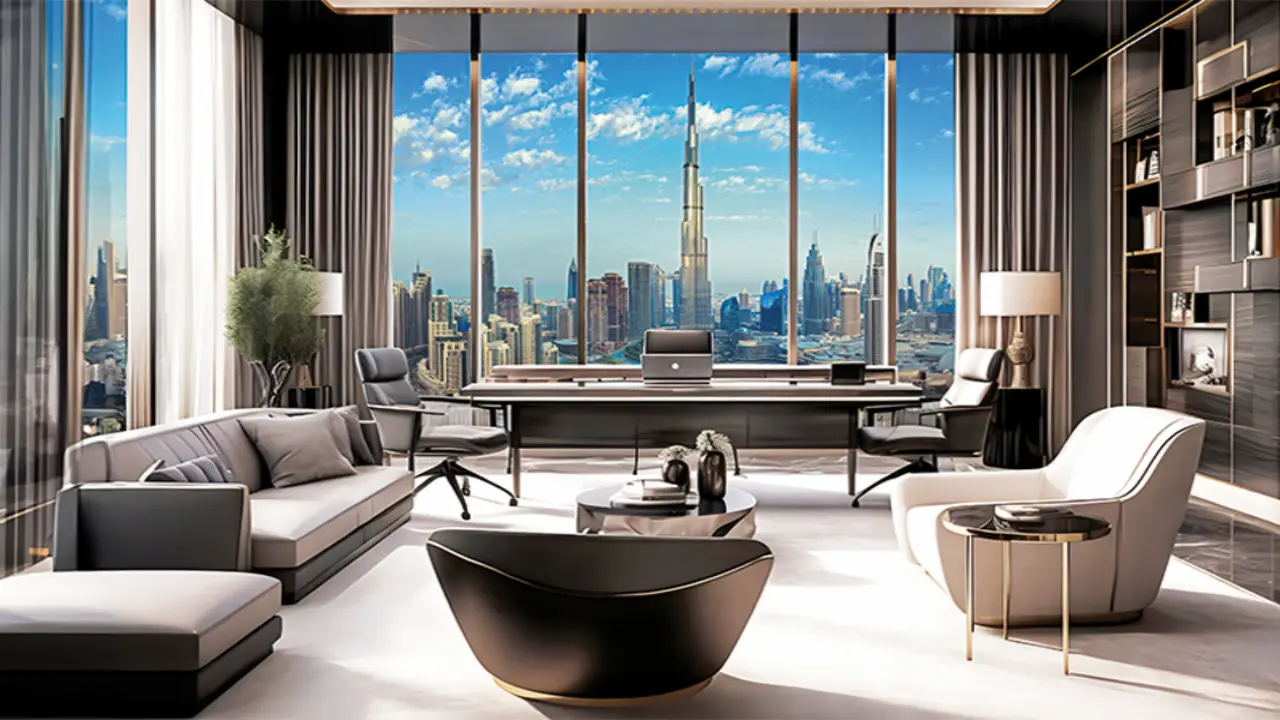 شقة مفروشة بغرفة نوم واحدة مطلة على برج خليفة للبيع في بايز 101، الخليج التجاري معرض 4