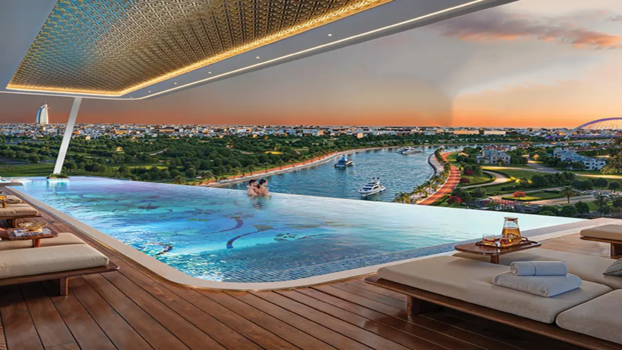 شقة مفروشة فاخرة مكونة من غرفة نوم واحدة للبيع في بايز 102، الخليج التجاري معرض 7