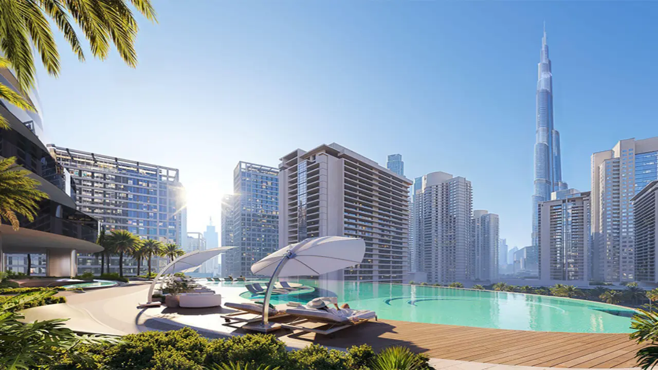 شقة مفروشة بغرفتي نوم مطلة على برج خليفة للبيع في بن غاطي سكاي بليد، وسط مدينة دبي معرض 2