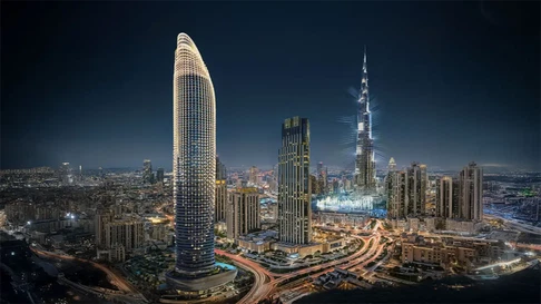 شقة مفروشة بغرفتي نوم مطلة على برج خليفة للبيع في بن غاطي سكاي بليد، وسط مدينة دبي معرض 1