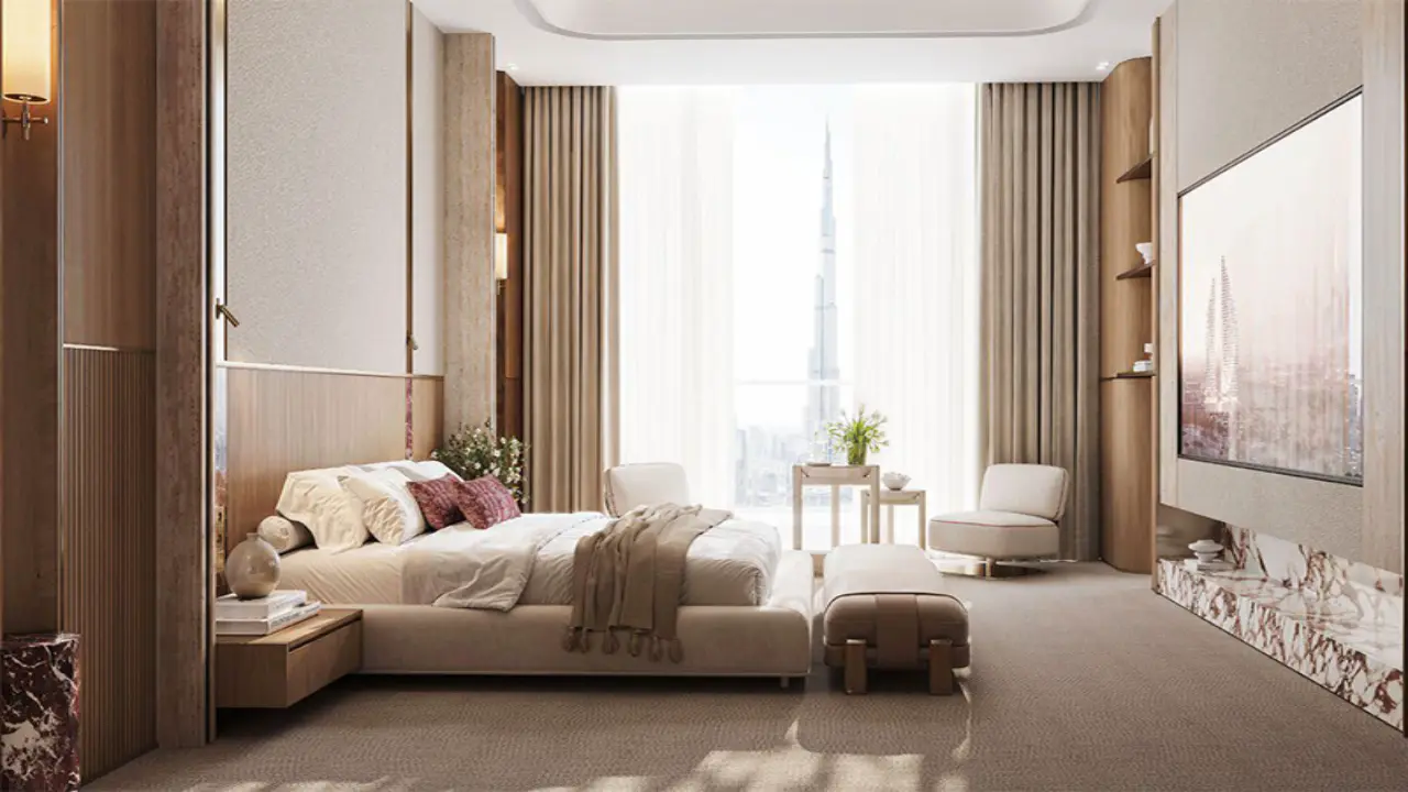 شقة مفروشة بغرفتي نوم مطلة على برج خليفة للبيع في بن غاطي سكاي بليد، وسط مدينة دبي معرض 10