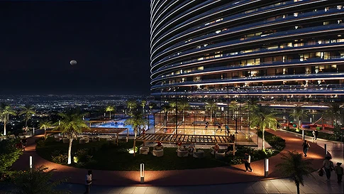 Luxury 1-Bedroom Elegant Apartment for Sale in Binghatti Skyflame 2, Majan gallery 1