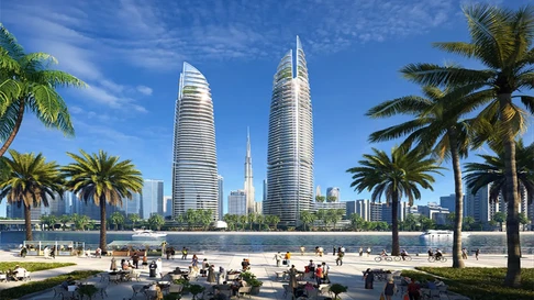 شقة فاخرة بغرفتي نوم مع عائد استثماري مرتفع للبيع في كانال هايتس 2، الخليج التجاري معرض 1