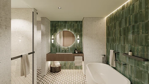 Роскошная двухкомнатная квартира в элитном жилом комплексе DoubleTree by Hilton Residences, Jumeirah Garden City, продается. галерея 9