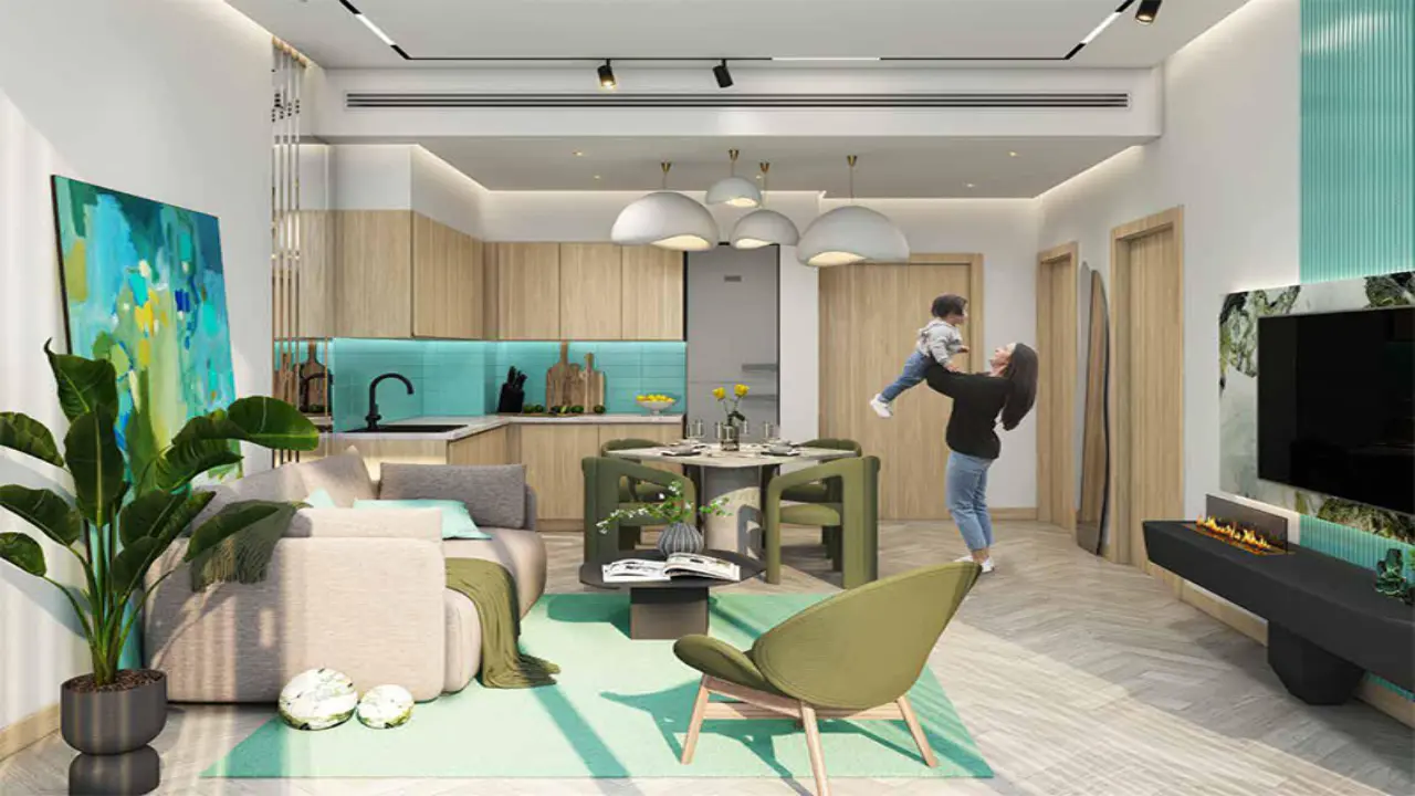 شقة بإطلالة على الحديقة مكونة من غرفتي نوم للبيع في ELO 3، داماك هيلز 2 معرض 3