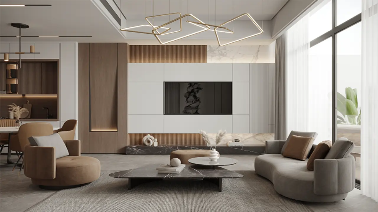 شقة فاخرة مفروشة بالكامل مكونة من غرفتي نوم للبيع في إليكترا، منطقة قرية جميرا الدائرية 14 معرض 1