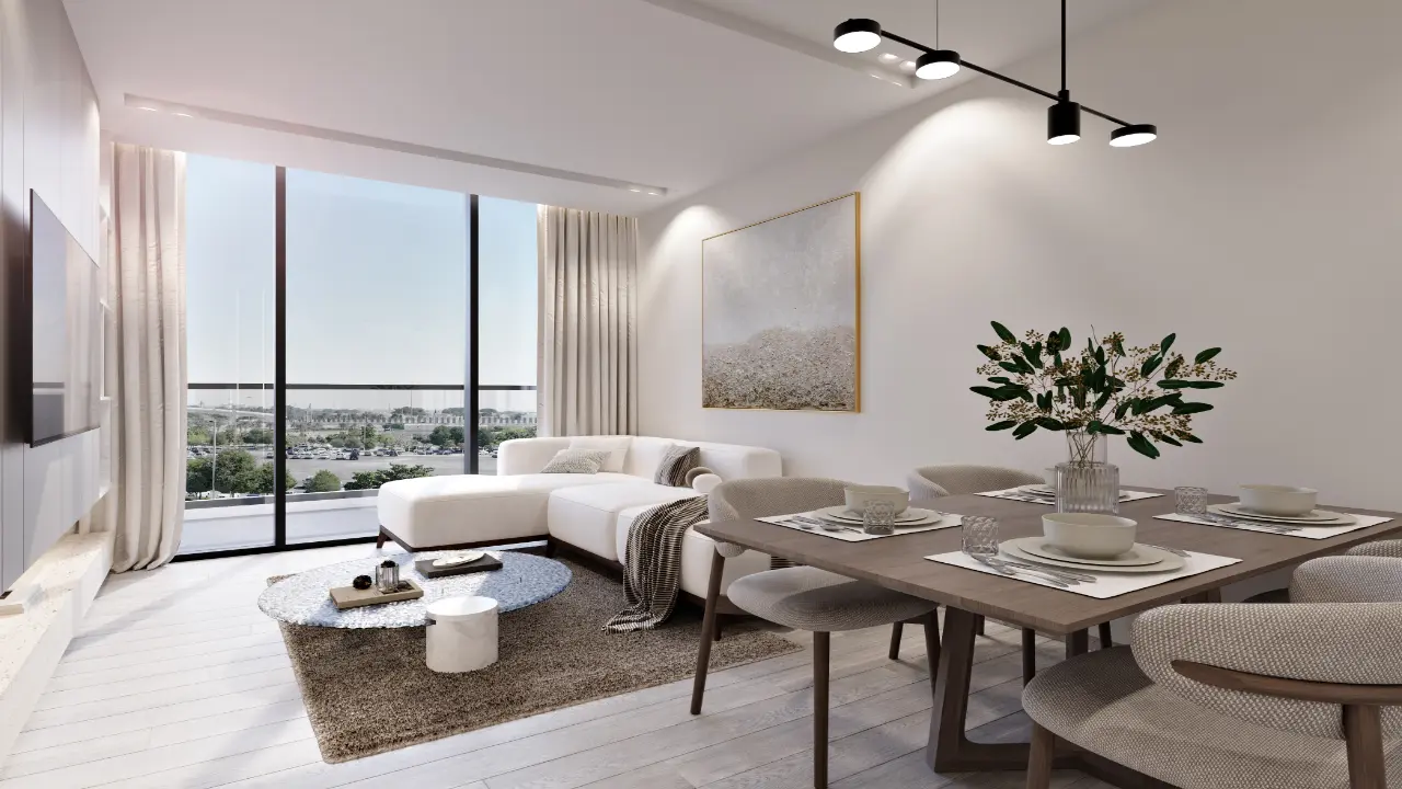 Роскошные апартаменты с 2 спальнями на продажу в жилом комплексе Gharbi 2, район JVC 11 галерея 5