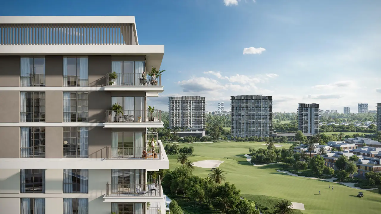 Golf Course View 3-Bedroom Apartment for Sale in Golf Meadows, Emaar South gallery 1