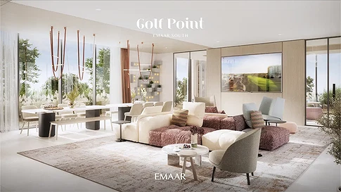 Golf Views 2-Bedroom Apartment for Sale in Golf Point Tower 2, Emaar South gallery 1