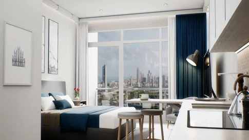 Golf Course View 1-Bedroom Furnished Apartment for Sale in Golf Views Seven City, JLT gallery 2
