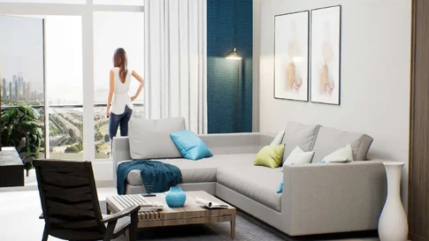 Golf Course View 1-Bedroom Furnished Apartment for Sale in Golf Views Seven City, JLT gallery 4