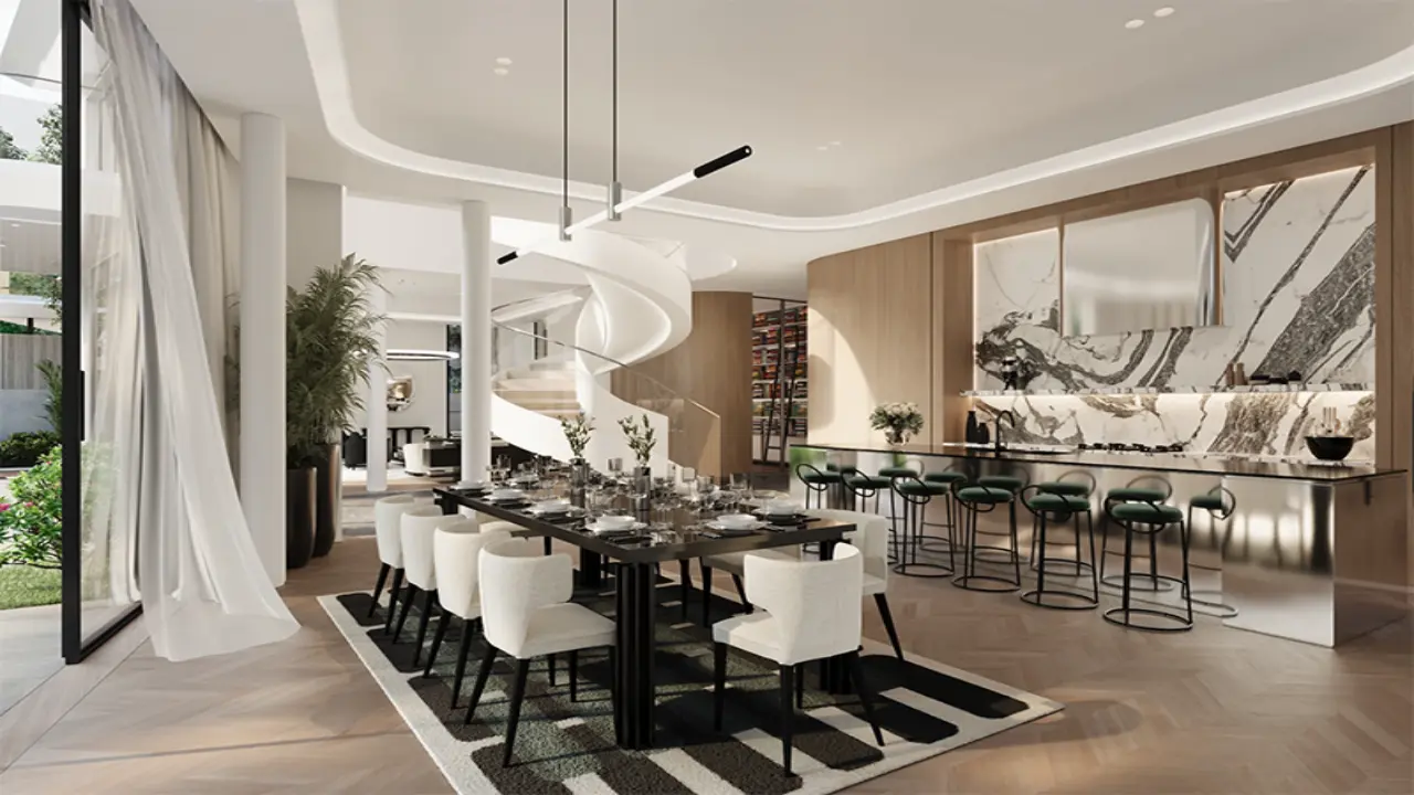 Роскошная вилла с 6 спальнями на продажу в комплексе Karl Lagerfeld Villas, район 11, город MBR галерея 11