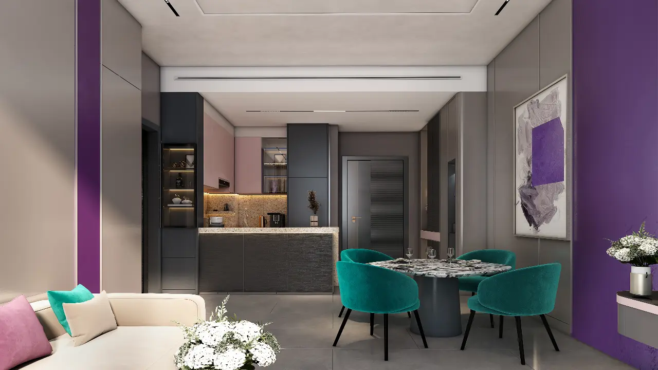 Полностью меблированная квартира с 1 спальней на продажу в MBL Signature, кластер JLT R галерея 3