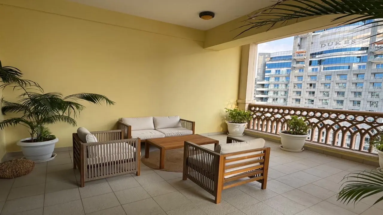 شقة للإيجار في طابق مرتفع مكونة من غرفتي نوم (نوع C) في مارينا ريزيدنسز 1، نخلة جميرا معرض 3