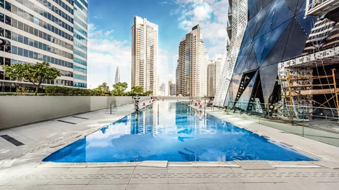 شقة مطورة بغرفة نوم واحدة ذات عائد استثماري مرتفع للبيع في ماركيز سكوير، الخليج التجاري معرض 2