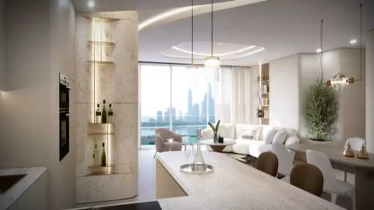 Современные меблированные апартаменты с 3 спальнями на продажу в Natuzzi Harmony Residences, острова Дубай галерея 6