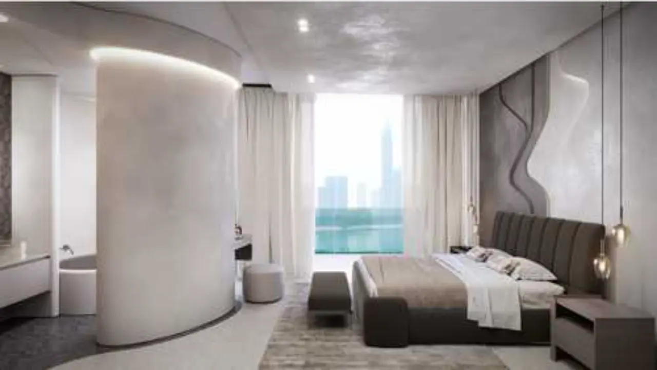 Современные меблированные апартаменты с 3 спальнями на продажу в Natuzzi Harmony Residences, острова Дубай галерея 4