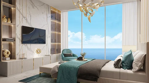Полностью меблированная квартира-студия с видом на море на продажу в Oceanz 2, Dubai Maritime City галерея 12
