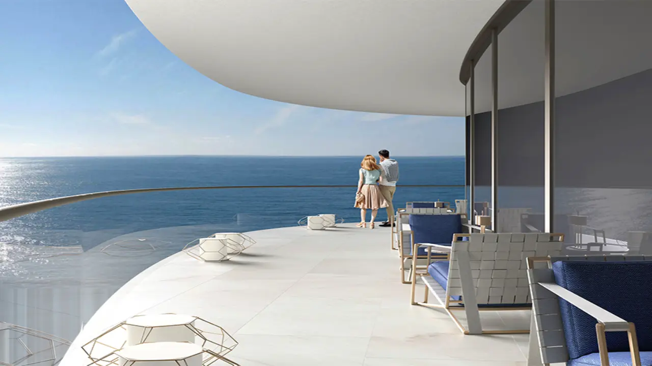 شقة استوديو مفروشة بالكامل مطلة على البحر للبيع في أوشنز 2، مدينة دبي البحرية معرض 9