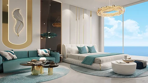 Полностью меблированная квартира-студия с видом на море на продажу в Oceanz 2, Dubai Maritime City галерея 5