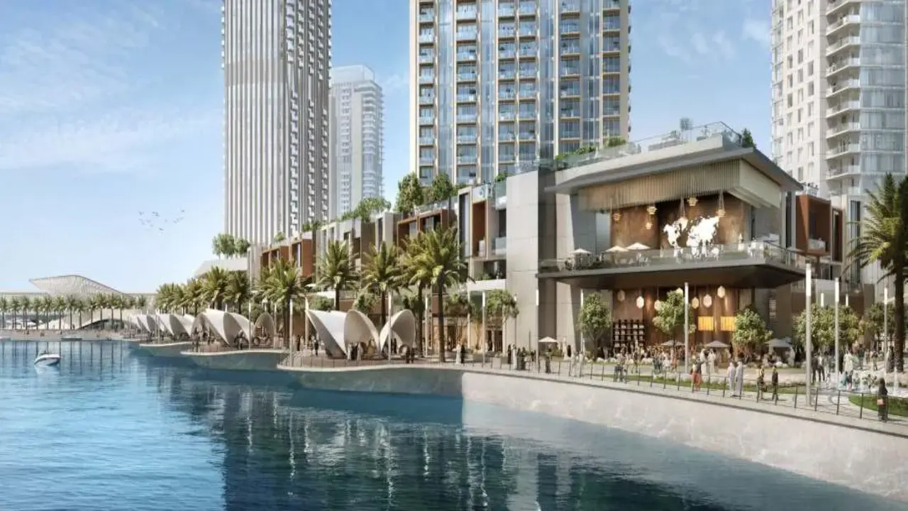 شقة بغرفة نوم واحدة مطلة على الواجهة البحرية مع عائد استثماري مرتفع للبيع في Palace Residences Creek Blue معرض 4