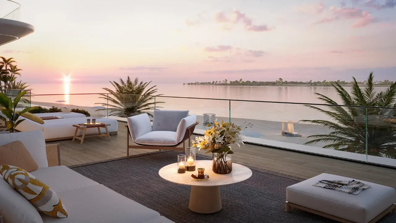 Роскошные апартаменты с 2 спальнями и видом на море на продажу в Рене, Дубайские острова галерея 12