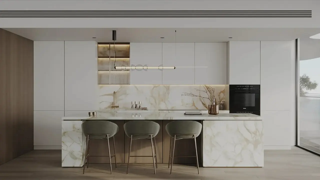 Роскошные апартаменты с 2 спальнями и видом на море на продажу в Рене, Дубайские острова галерея 11